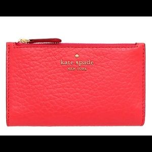 NWT Kate Spade Leighton Small Slim Bifold Wallet
